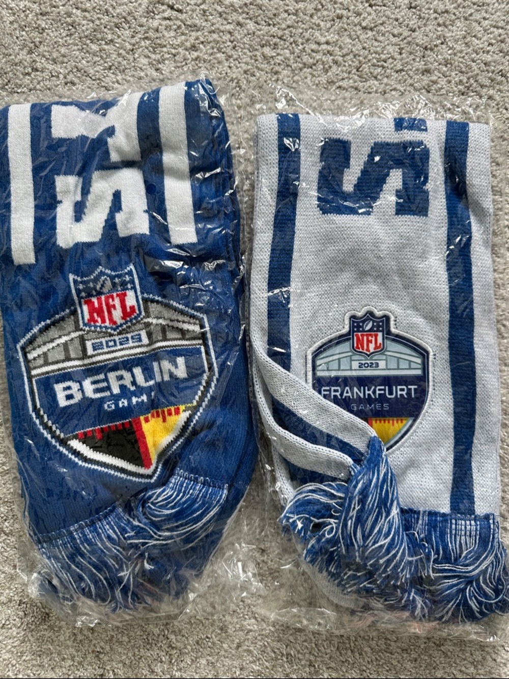 NFL Berlin & Frankfurt Games Fan Scarves - Blue & White - Colts
